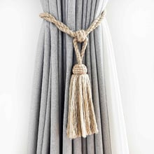 Jute & Rattan Curtain Tieback